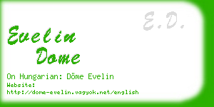 evelin dome business card